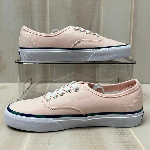 POLO RALPH LAUREN KEATON PONY SK-LTL MEN'S SIZE 7D SNEAKERS PINK COLOR NAVY PONY - Picture 2 of 9